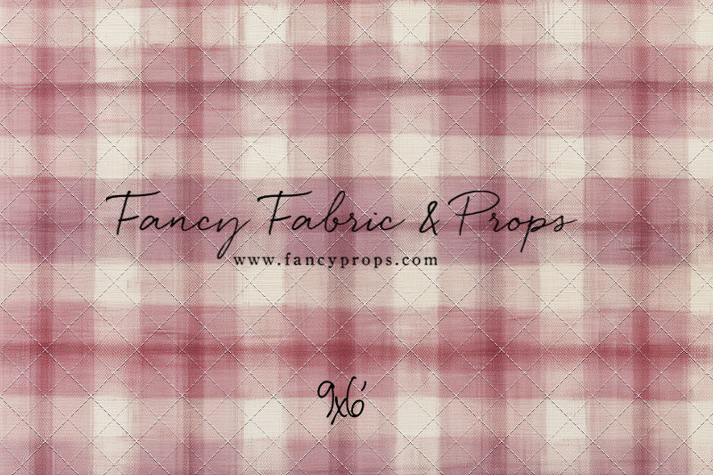 Cranberry Plaid - With Sweep Option
