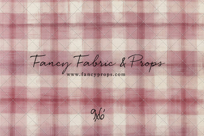 Cranberry Plaid - With Sweep Option