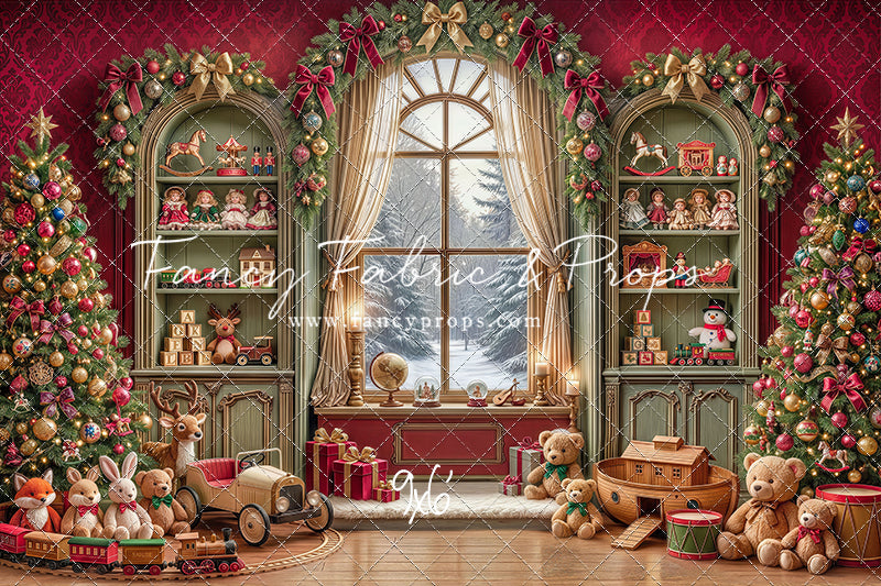 Darling Damask Christmas - with Sweep Option