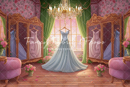 Dress Like A Princess - Ice Blue Dress - With Sweep Option