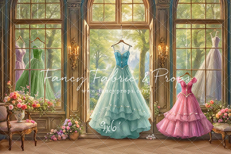 Dress of Royal Wishes- Wood Floor - With Sweep Option