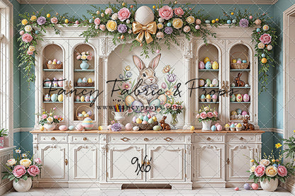 Easter Cupboard - White Floor - With Sweep Option