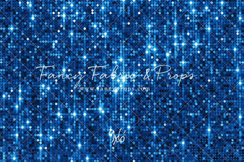 Electric Blue Glitz - With Solid Floor Sweep Option