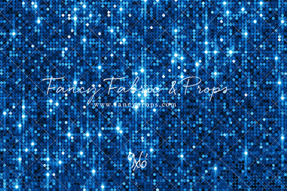 Electric Blue Glitz - With Solid Floor Sweep Option