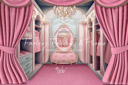 Elegant Armoire - Pink Floor Option - With Sweep Option