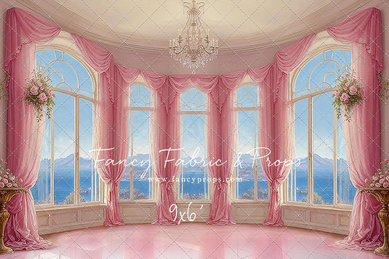 Elegant Summertime Mountain View - Marble Floor - With Sweep Option