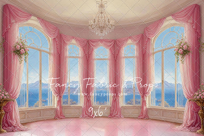 Elegant Summertime Mountain View - Marble Floor - With Sweep Option