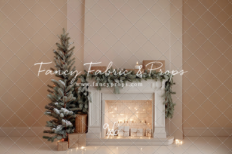 Evergreen & Ivory Mantle - With Sweep Option