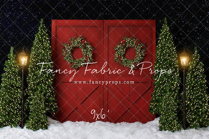 Fancy Red Barn Doors