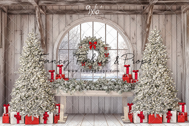 Farmhouse Christmas Winter View