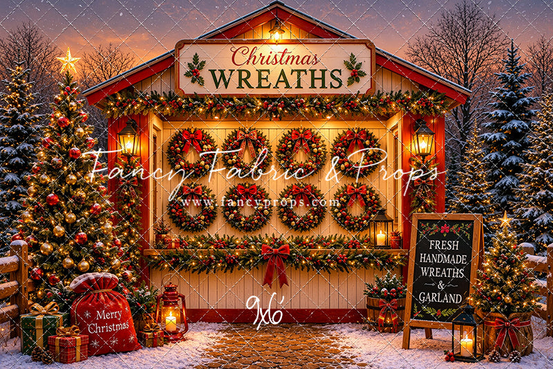 Freshly Made Wreath Station - with Sweep Option