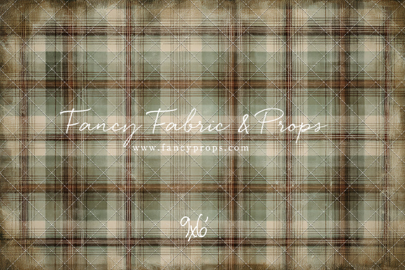 Frosted Plaid Spruce - With Sweep Option