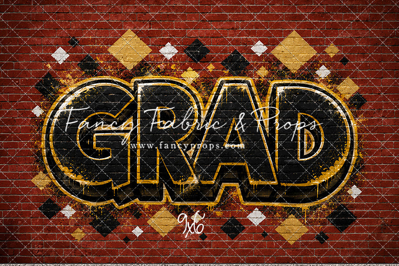 Gold & Black Grad - With Sweep Option