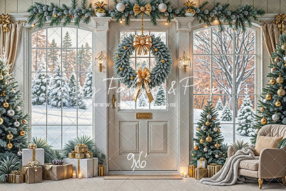Golden Noel Entryway - with Sweep Option