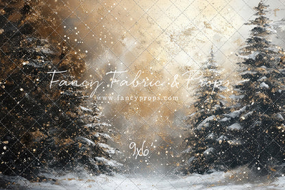 Golden Snowy Wonderland - With Sweep Option