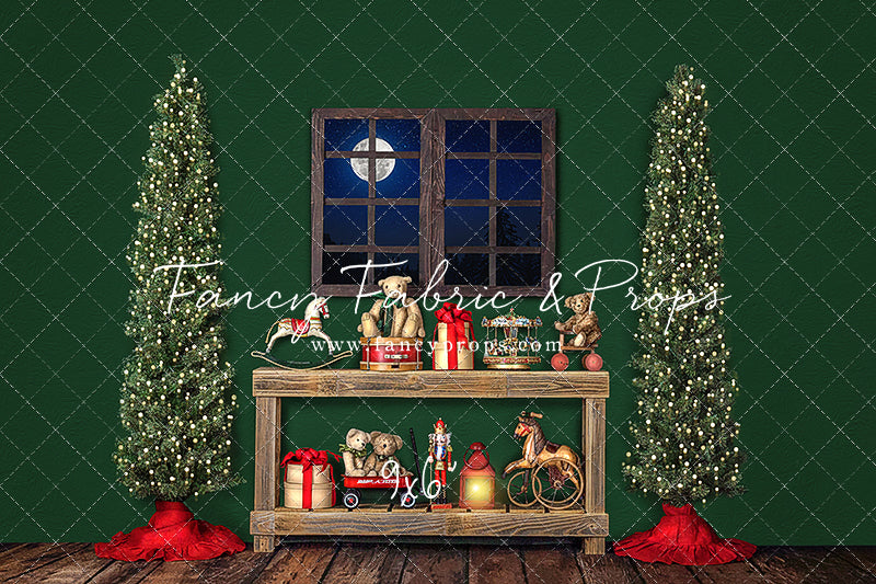 Holly Jolly Workshop Window