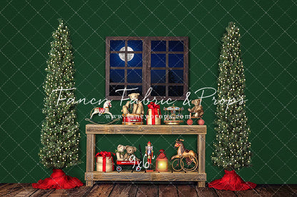 Holly Jolly Workshop Window