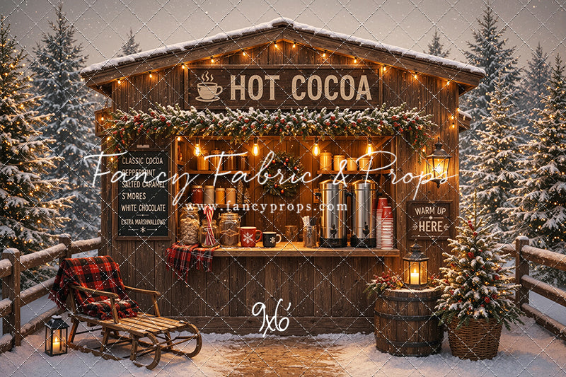 Hot Cocoa Holiday Hut - With Sweep Option
