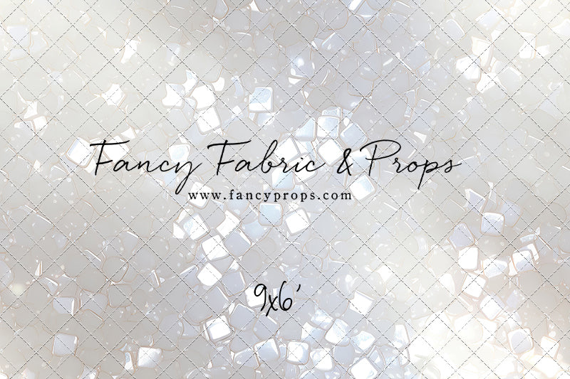 Iridescent White Sparkle