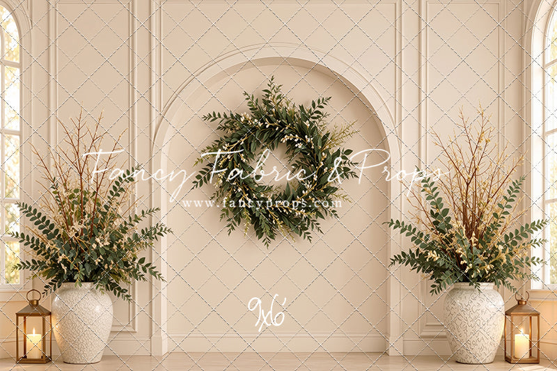 Ivory Evergreen Arch - With Sweep Option