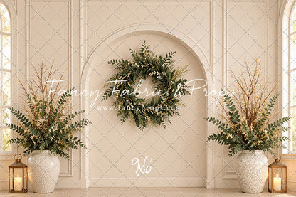 Ivory Evergreen Arch - With Sweep Option