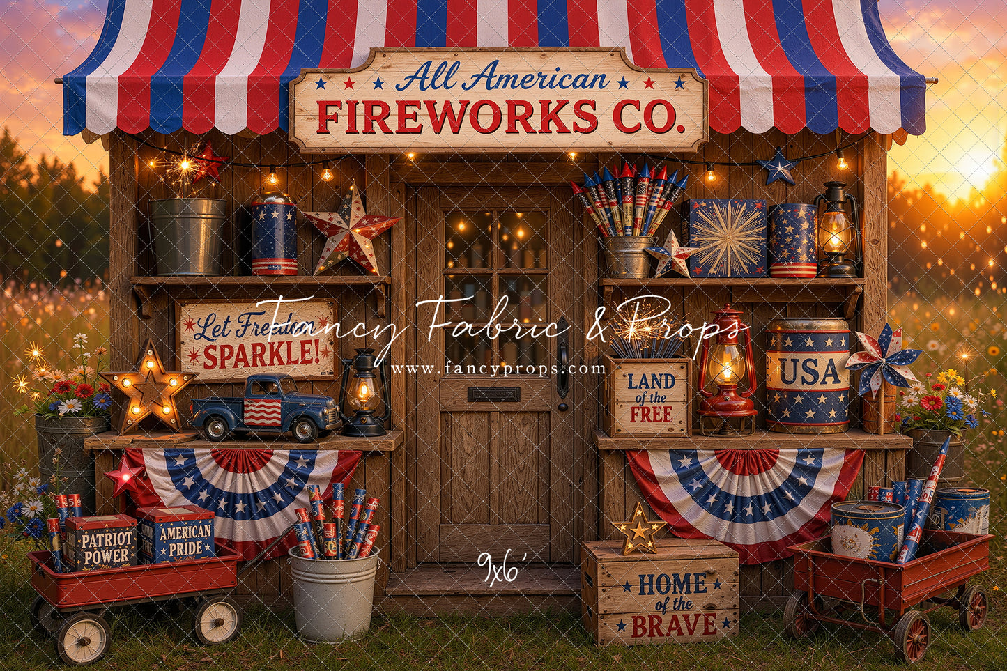 Liberty Sparks Fireworks Stand - With Sweep Option
