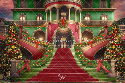 Merry Mansion- Green Rug - with Sweep Option