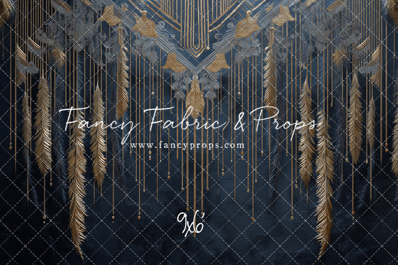 Midnight Feather Cascade - With Sweep Option