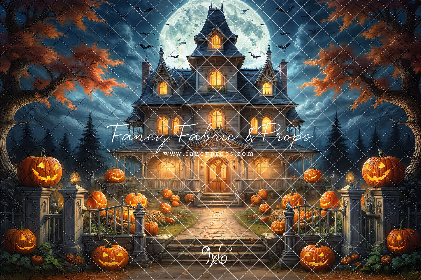 Moonlit Jack-O-Lantern Estate - With Sweep Option
