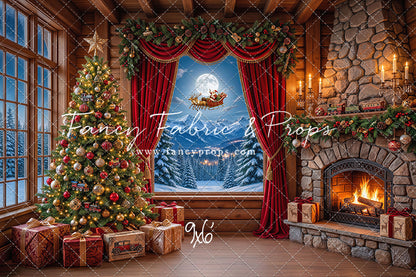 Mountain Sleigh View - with Sweep Option