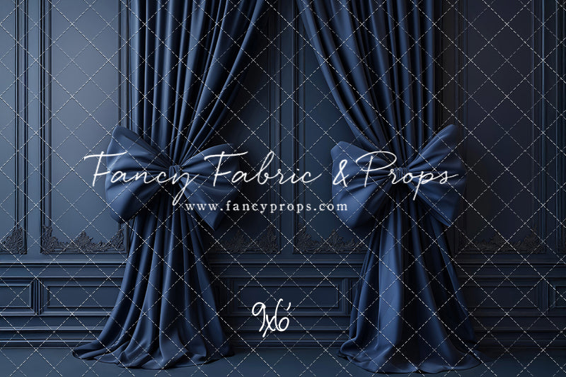 Navy Luxe Bows - With Sweep Option