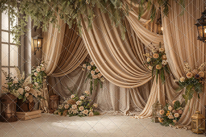 Olive Grove Drapes - With Sweep Option