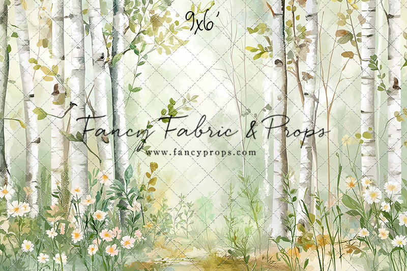 Painted Birch Forest - With Sweep Option