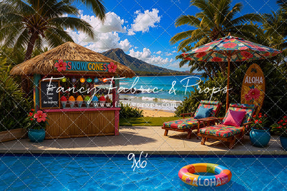 Poolside Snowcones - With Sweep Option