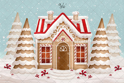 Pretty Peppermint Gingerbread House