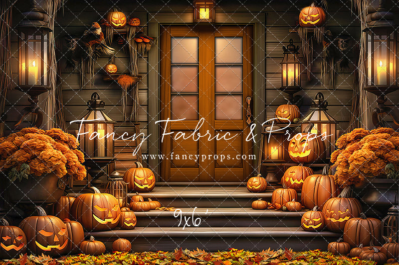 Pumpkin Porch -  Rust Door - With Sweep Option