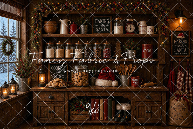 Santa's Cookie Cupboard - With Sweep Option