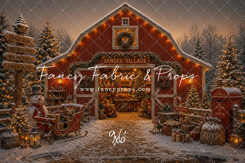 Santa's Village Barn - with Sweep Option