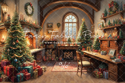 Santa's Winter Cabin - with Sweep Option