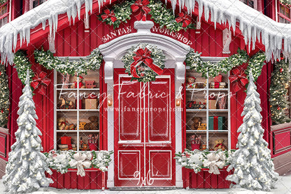 Santa's North Pole Village Workshop - With Sweep Option