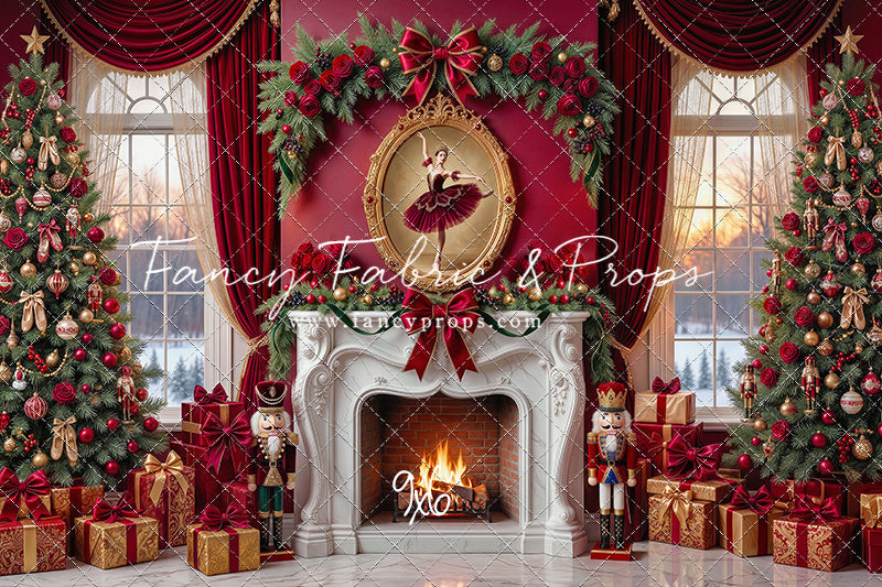 Scarlet Ballerina Christmas - with Sweep Option