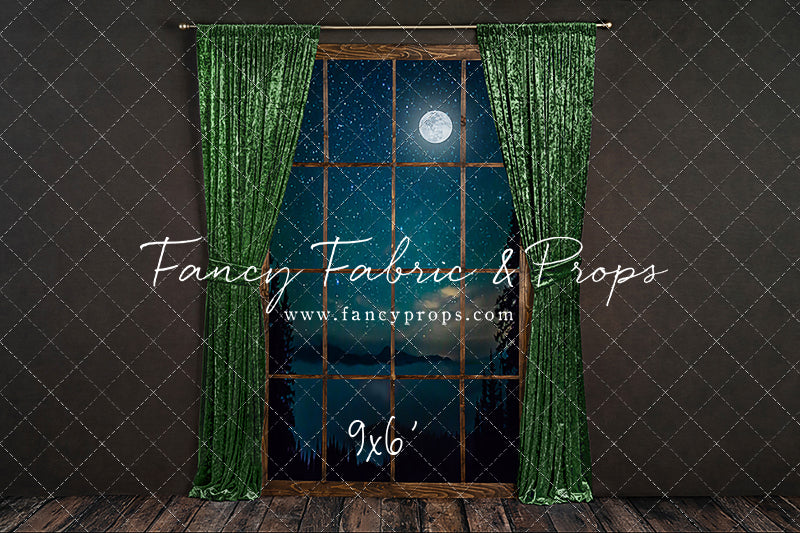 Serene Evergreen Moon