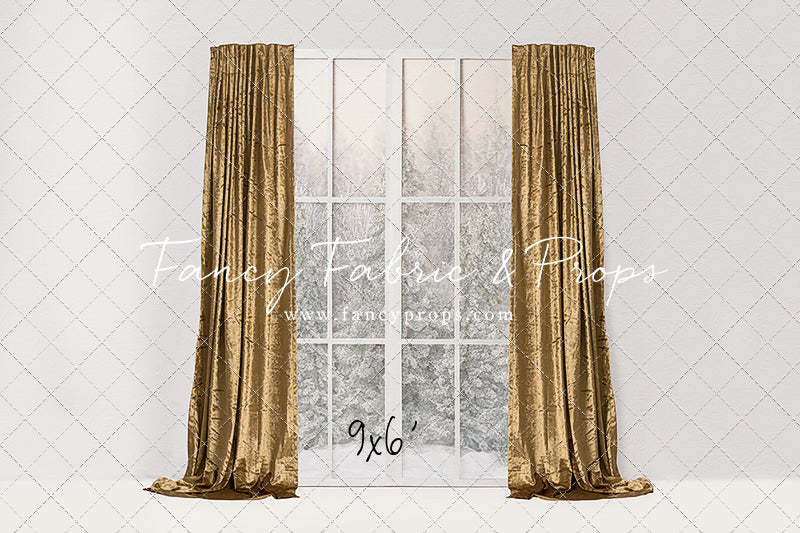 Simple Christmas Mantle Window