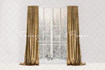 Simple Christmas Mantle Window