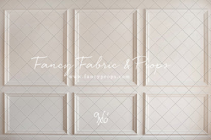 Simple Ivory Panel Wall - With Winter's Grace Floor Sweep Option