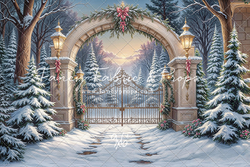 Snowfall At The Estate - with Sweep Option