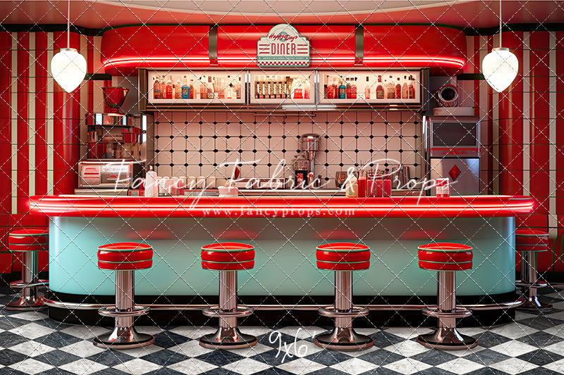 Soda Pop & Sock Hop Diner - With Sweep Option