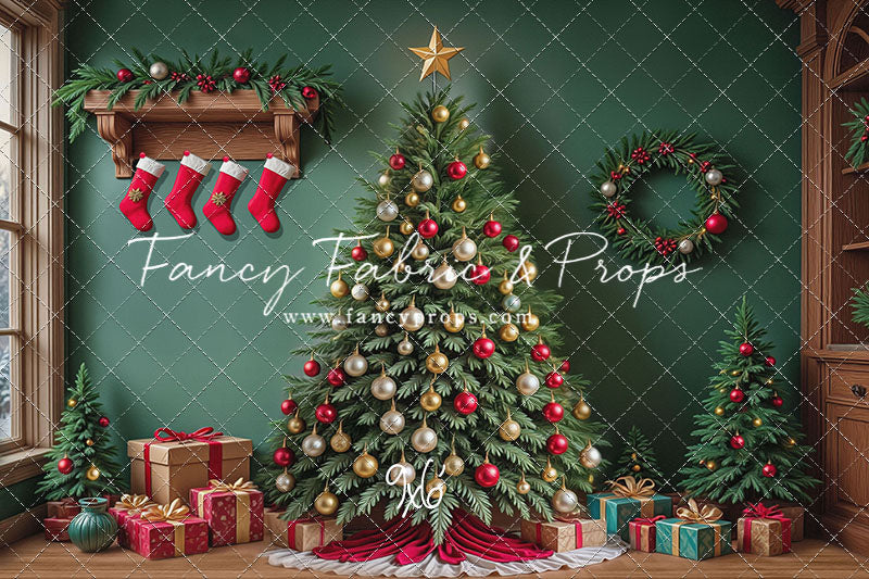 Stockings & Spruce - with Sweep Option