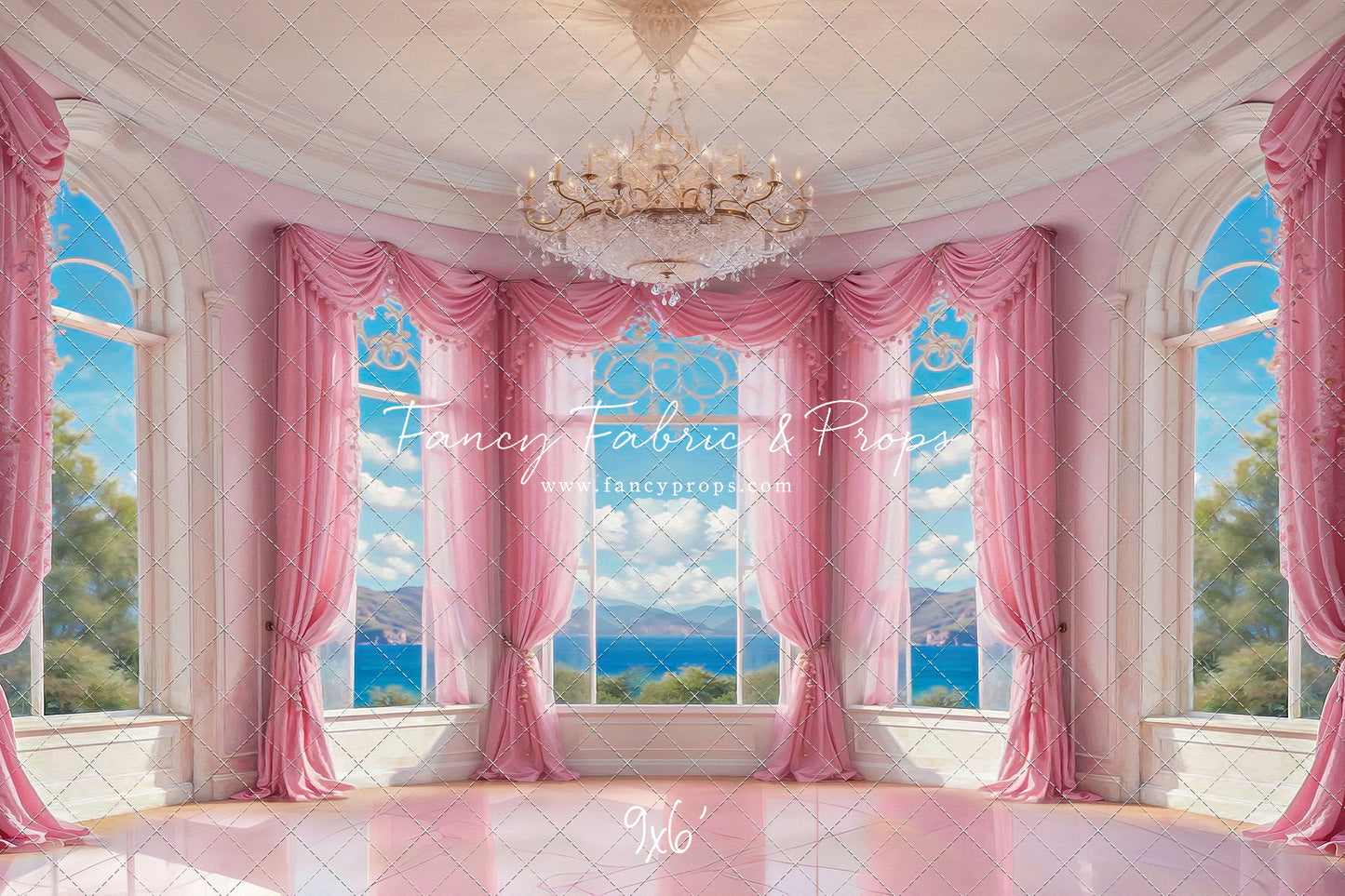 Summer Season Victorian Window - Marble Floor - With Sweep Option