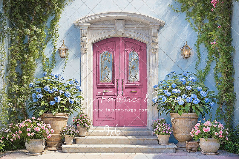 Summertime Patio - Pink Door - With Sweep Option